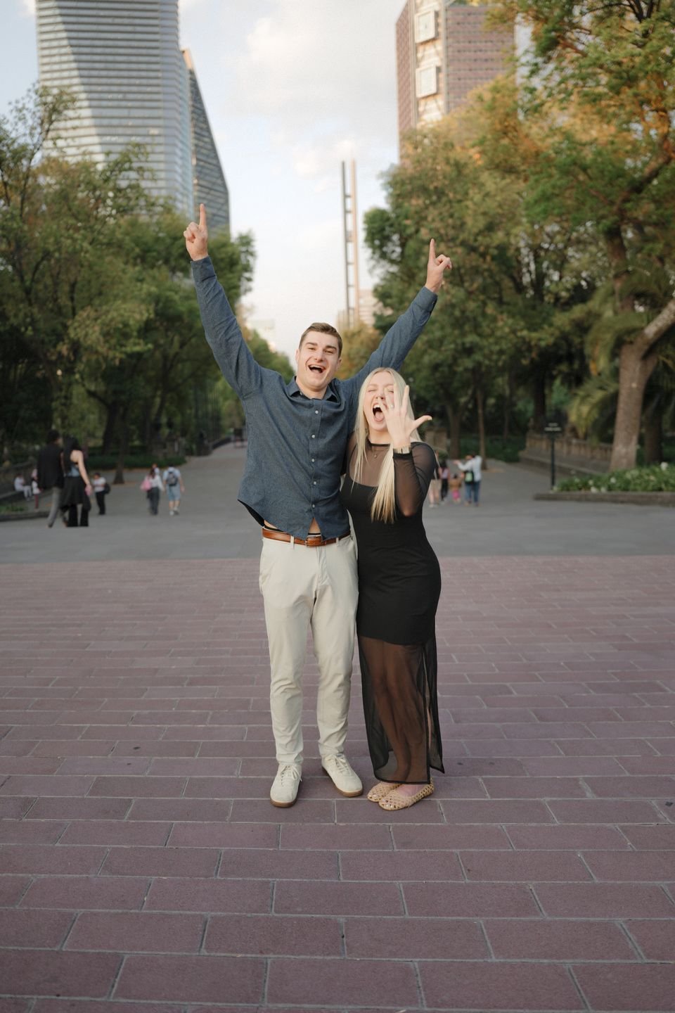 Blake & Madelaine save the date session in Mexico City